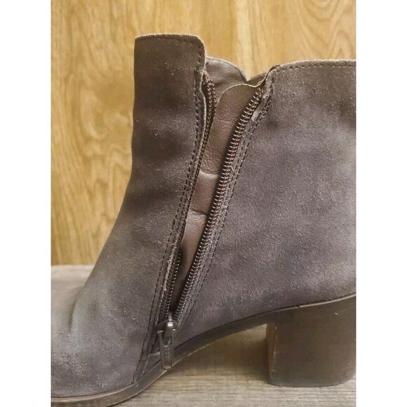 Kenneth Cole Reaction Rotini Fringe Ankle Boots Womens Size 7 Gray - Picture 5 of 11